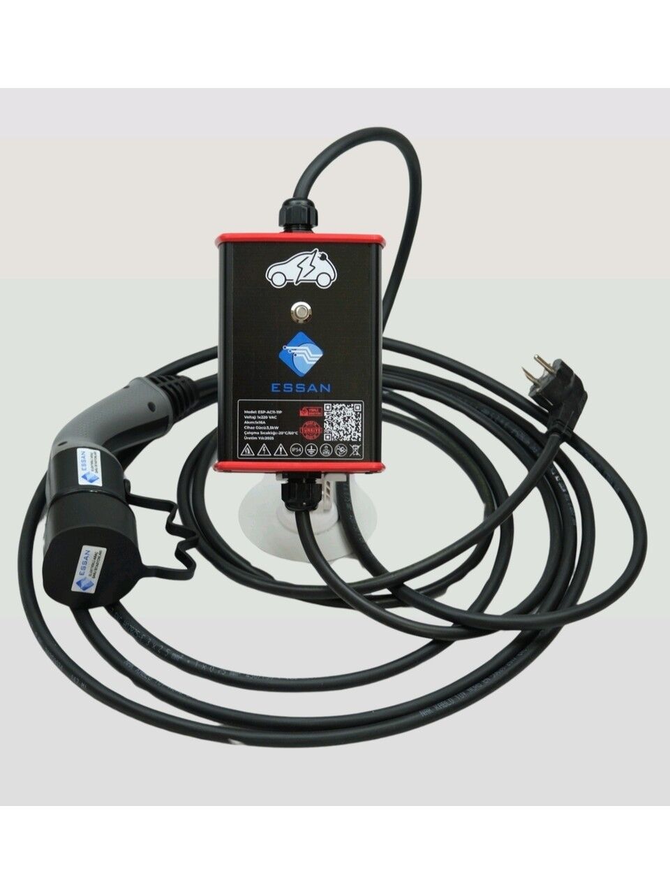 ESSAN 3.5kw Taşınabilir ESP-AC11-3.5P Elektrikli Araç Şarj Cihazı